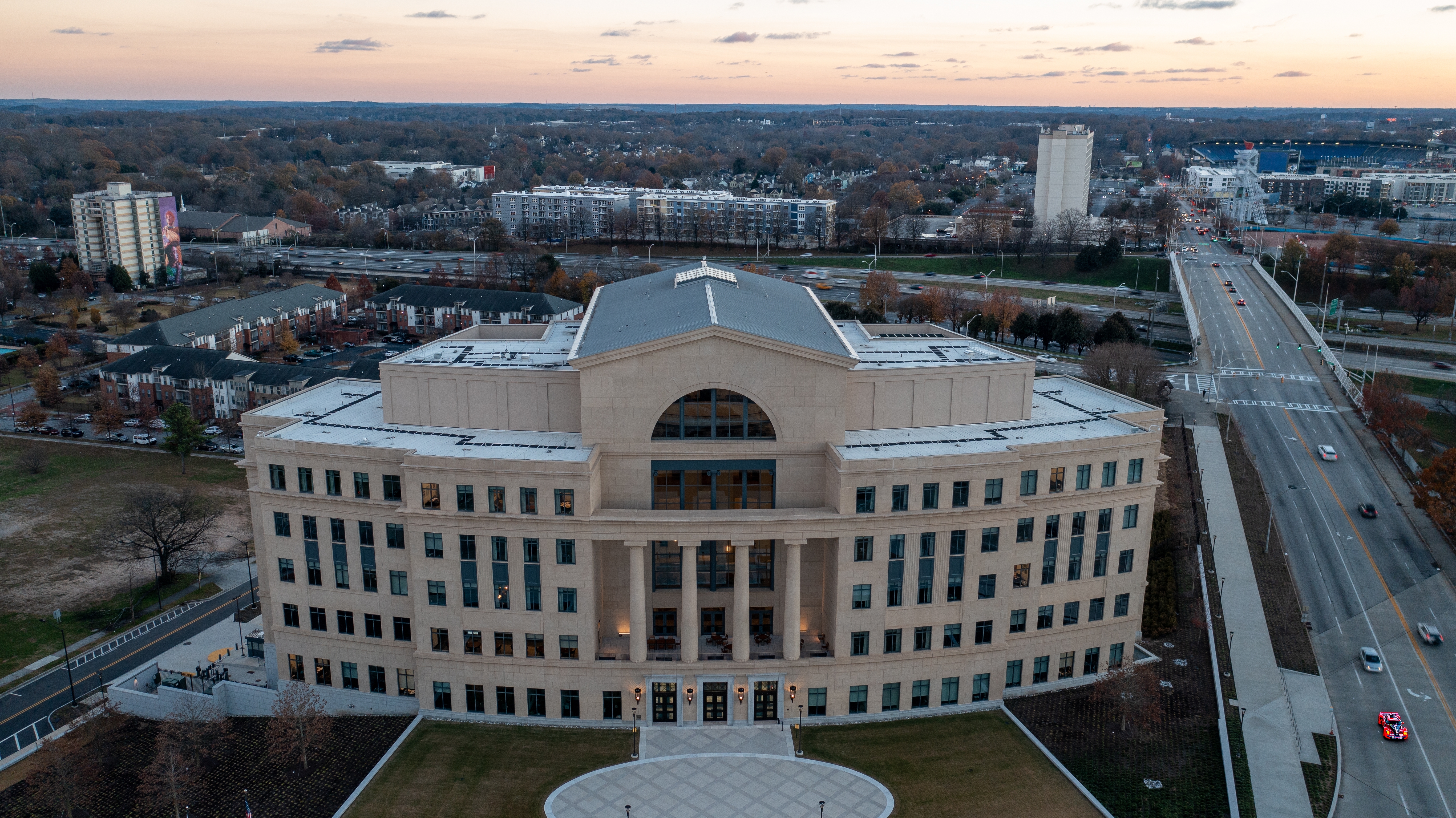Arial view of the Georgia Supreme Court building.